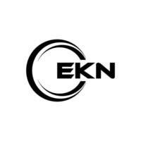 EKN Letter Logo Design, Inspiration for a Unique Identity. Modern Elegance and Creative Design. Watermark Your Success with the Striking this Logo. vector