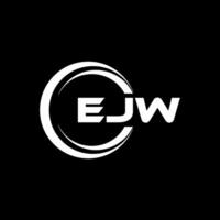 ejw letra logo diseño, inspiración para un único identidad. moderno elegancia y creativo diseño. filigrana tu éxito con el sorprendentes esta logo. vector