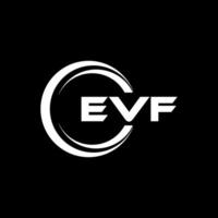 EVF Letter Logo Design, Inspiration for a Unique Identity. Modern Elegance and Creative Design. Watermark Your Success with the Striking this Logo. vector