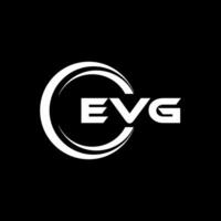 EVG Letter Logo Design, Inspiration for a Unique Identity. Modern Elegance and Creative Design. Watermark Your Success with the Striking this Logo. vector