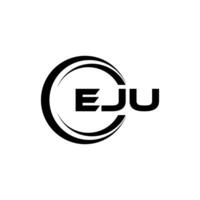 EJU Letter Logo Design, Inspiration for a Unique Identity. Modern Elegance and Creative Design. Watermark Your Success with the Striking this Logo. vector