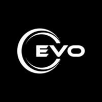 EVO Letter Logo Design, Inspiration for a Unique Identity. Modern Elegance and Creative Design. Watermark Your Success with the Striking this Logo. vector