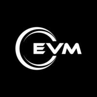 EVM Letter Logo Design, Inspiration for a Unique Identity. Modern Elegance and Creative Design. Watermark Your Success with the Striking this Logo. vector