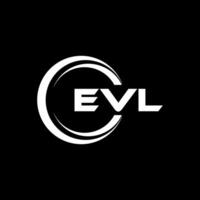 EVL Letter Logo Design, Inspiration for a Unique Identity. Modern Elegance and Creative Design. Watermark Your Success with the Striking this Logo. vector