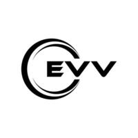 evv letra logo diseño, inspiración para un único identidad. moderno elegancia y creativo diseño. filigrana tu éxito con el sorprendentes esta logo. vector