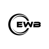 EWB Letter Logo Design, Inspiration for a Unique Identity. Modern Elegance and Creative Design. Watermark Your Success with the Striking this Logo. vector