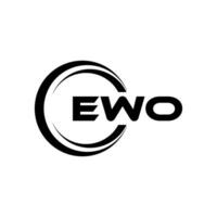 EWO Letter Logo Design, Inspiration for a Unique Identity. Modern Elegance and Creative Design. Watermark Your Success with the Striking this Logo. vector