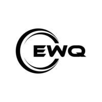 ewq letra logo diseño, inspiración para un único identidad. moderno elegancia y creativo diseño. filigrana tu éxito con el sorprendentes esta logo. vector