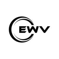 ewv letra logo diseño, inspiración para un único identidad. moderno elegancia y creativo diseño. filigrana tu éxito con el sorprendentes esta logo. vector