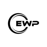 EWP Letter Logo Design, Inspiration for a Unique Identity. Modern Elegance and Creative Design. Watermark Your Success with the Striking this Logo. vector