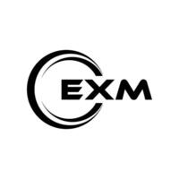 EXM Letter Logo Design, Inspiration for a Unique Identity. Modern Elegance and Creative Design. Watermark Your Success with the Striking this Logo. vector