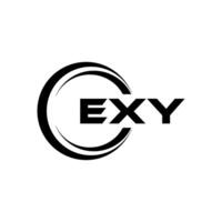 EXY Letter Logo Design, Inspiration for a Unique Identity. Modern Elegance and Creative Design. Watermark Your Success with the Striking this Logo. vector