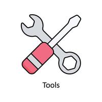 Tools vector filled outline icon design illustration. Manufacturing units symbol on White background EPS 10 File