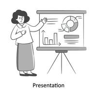 Presentation Flat Style Design Vector illustration. Stock illustration