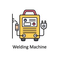 Welding Machine vector filled outline icon design illustration. Manufacturing units symbol on White background EPS 10 File