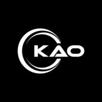 KAO Letter Logo Design, Inspiration for a Unique Identity. Modern Elegance and Creative Design. Watermark Your Success with the Striking this Logo. vector