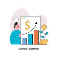 Business investment Flat Style Design Vector illustration. Stock illustration