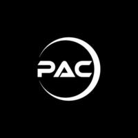 PAC Letter Logo Design, Inspiration for a Unique Identity. Modern Elegance and Creative Design. Watermark Your Success with the Striking this Logo. vector