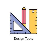 Design Tools  vector filled outline icon design illustration. Manufacturing units symbol on White background EPS 10 File