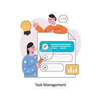 Task Management  Flat Style Design Vector illustration. Stock illustration