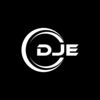 DJE Letter Logo Design, Inspiration for a Unique Identity. Modern Elegance and Creative Design. Watermark Your Success with the Striking this Logo. vector