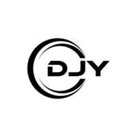 DJY Letter Logo Design, Inspiration for a Unique Identity. Modern Elegance and Creative Design. Watermark Your Success with the Striking this Logo. vector