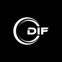 DIF Letter Logo Design, Inspiration for a Unique Identity. Modern Elegance and Creative Design. Watermark Your Success with the Striking this Logo. vector