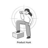 Product Hunt Flat Style Design Vector illustration. Stock illustration