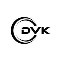 dvk letra logo diseño, inspiración para un único identidad. moderno elegancia y creativo diseño. filigrana tu éxito con el sorprendentes esta logo. vector
