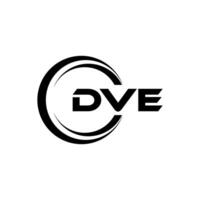 DVE Letter Logo Design, Inspiration for a Unique Identity. Modern Elegance and Creative Design. Watermark Your Success with the Striking this Logo. vector