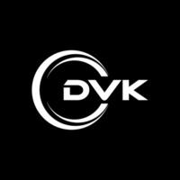 dvk letra logo diseño, inspiración para un único identidad. moderno elegancia y creativo diseño. filigrana tu éxito con el sorprendentes esta logo. vector