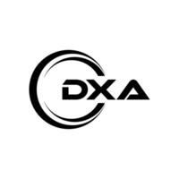 DXA Letter Logo Design, Inspiration for a Unique Identity. Modern Elegance and Creative Design. Watermark Your Success with the Striking this Logo. vector