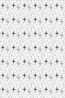Abstract stars seamless pattern background. Geometric ornamental wallpapers and backgrounds. memphis pattern background. Black and white illustration. vector