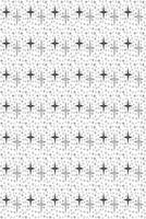 Abstract stars seamless pattern background. Geometric ornamental wallpapers and backgrounds. memphis pattern background. Black and white illustration. vector