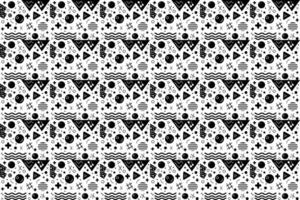 Seamless vector pattern with decorative tribal elements. Print with ethnic, folk, traditional motifs. Black and white geometrical pattern background. Graphic vector illustration.