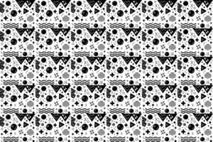 Seamless vector pattern with decorative tribal elements. Print with ethnic, folk, traditional motifs. Black and white geometrical pattern background. Graphic vector illustration.