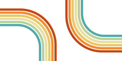 abstrakt Jahrgang Linie Regenbogen geometrisch Hintergrund png