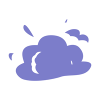 nuage dessin animé élément png