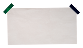 blank white note paper mockup png