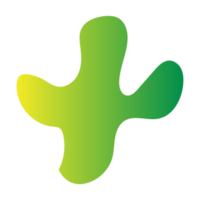 abstract green shape element png