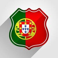 Portugal Flag Road Sign Illustration vector