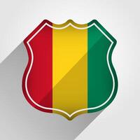 Guinea bandera la carretera firmar ilustración vector