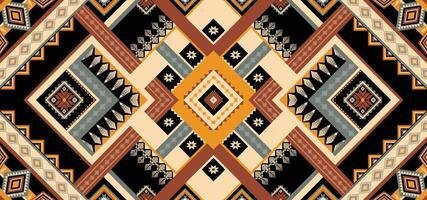 Geometric Ethnic pattern vector. African, American, Mexican, Western Aztec motif striped and bohemian pattern. designed for background,wallpaper,print, carpet,wrapping,tile,batik.vector illustratoin. vector