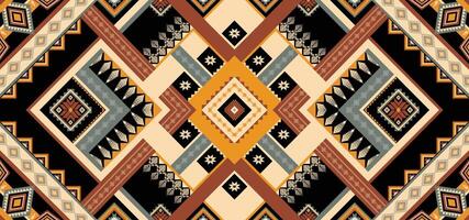 vector de patrón étnico geométrico. motivos africanos, americanos, mexicanos, aztecas occidentales a rayas y patrones bohemios. diseñado para fondo, papel tapiz, impresión, alfombra, envoltura, azulejo, ilustración batik.vector.