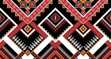 Geometric Ethnic pattern vector. African, American, Mexican, Western Aztec motif striped and bohemian pattern. designed for background,wallpaper,print, carpet,wrapping,tile,batik.vector illustratoin. vector