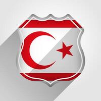 Northern Cyprus Flag Road Sign Illustration vector