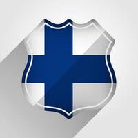 Finlandia bandera la carretera firmar ilustración vector
