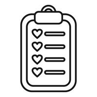 Best favorite wish list icon outline vector. Care add button vector