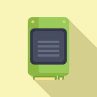 Data memory solid icon flat vector. MB archive vector