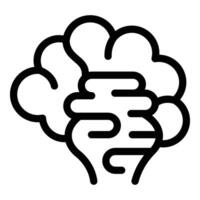 Brainstorm decision icon outline vector. Team communication vector